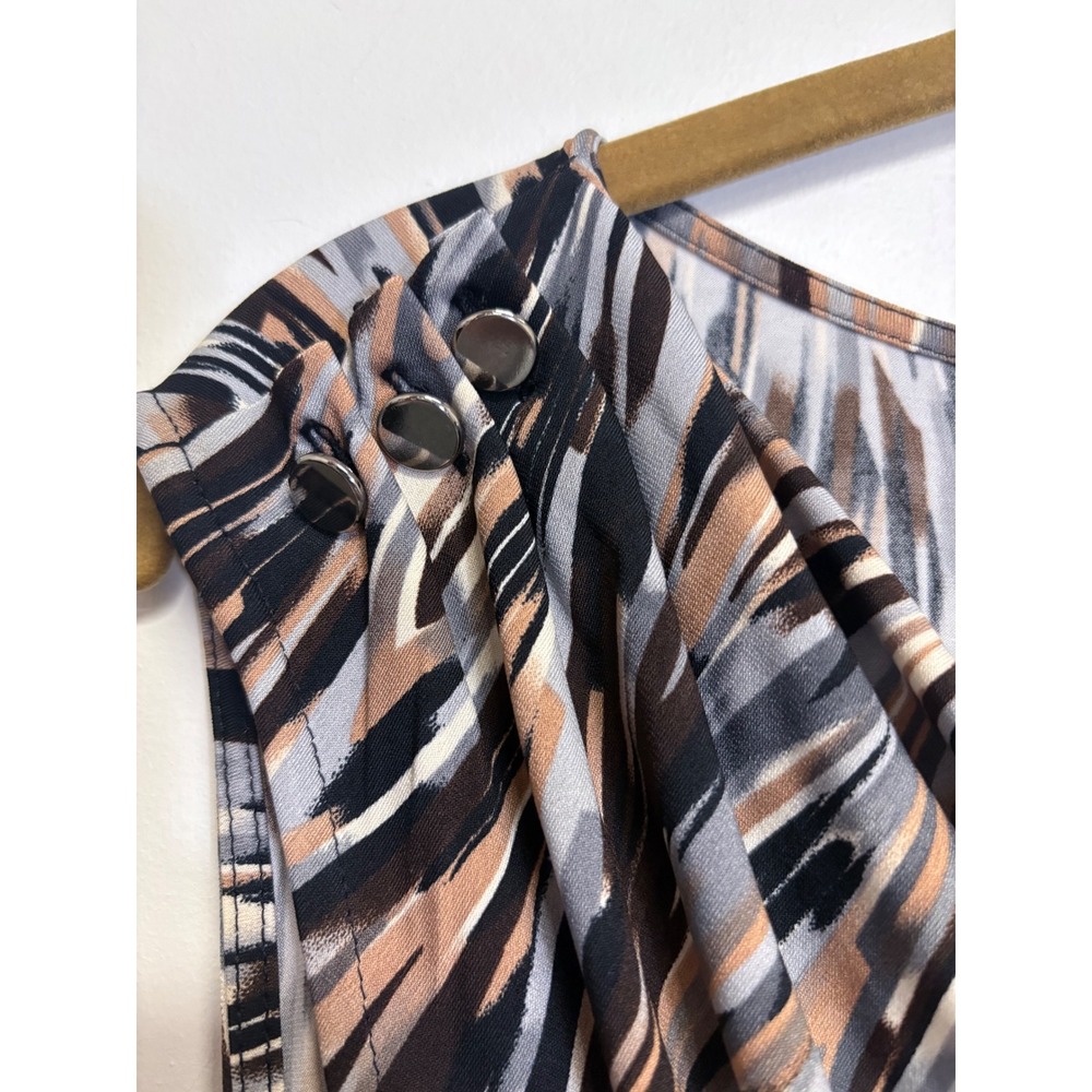 Women's Grace Patterned Sleeveless Blouse Size Medium - Picture 5 of 7